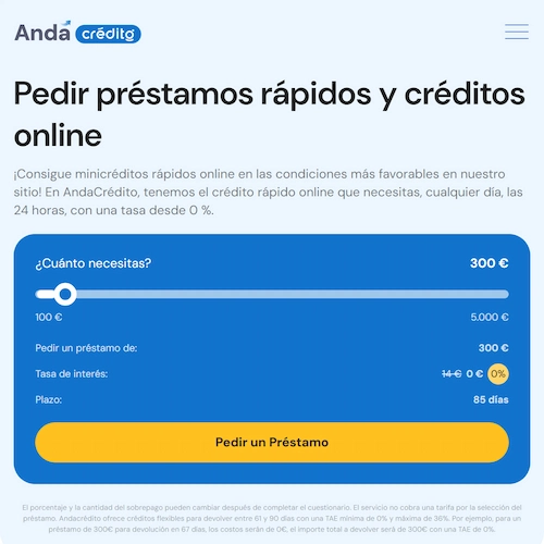 AndaCredito sitio